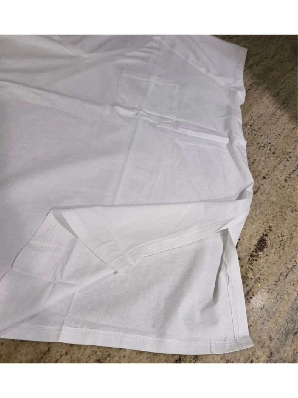 New! Roaman's V-Neck Pocket Women 12 S White Raglan Sleeveless T-Shirt